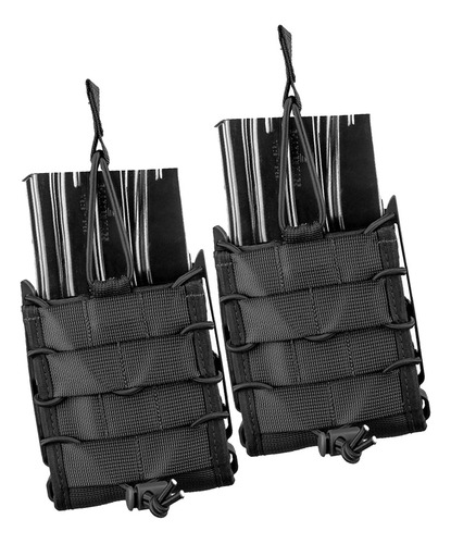 2x Porta Magazine Invictus 7.62 Mag 762 Colete Cinto Molle