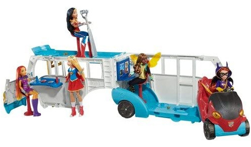 Dc Super Hero Chicas Transformando Autobús Escolar