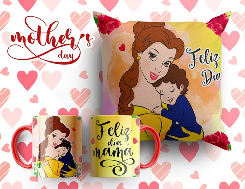 Diseños Almohadones Y Tazas Día De La Madre Sublimación P94