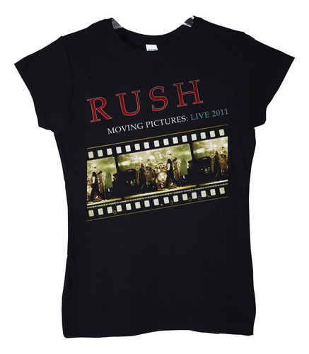 Polera Mujer Rush Moving Pictures Live 2011 Rock Abominatron