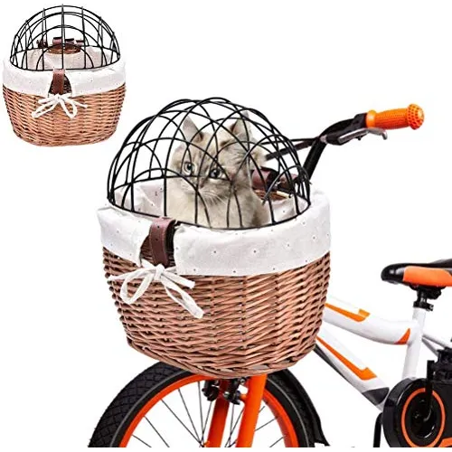 Canastos para mascotas en bicicleta hot sale