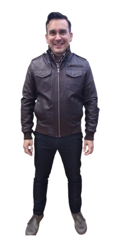 Campera Cuero Modelo Martin Envío Gratis!!! Guns Leather 