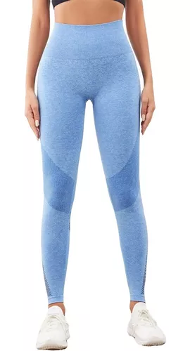 Legging academia treino fitness sem transparência azul - Porle Fitness