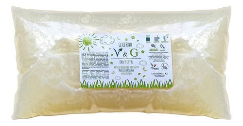Base Glicerinada 100% Vegetal V&g 1kg Transparente