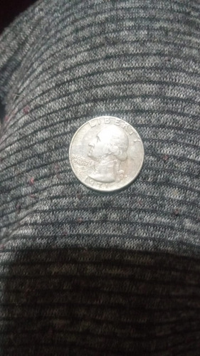 Moneda Libertad Un Cuarto De Dólar 1971 Usa. Plata. Remate