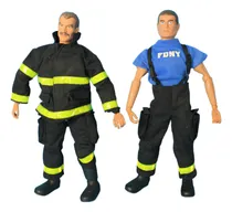 Comprar Dos Figuras Bombero Tipo Gi Joe Figuras De Accion