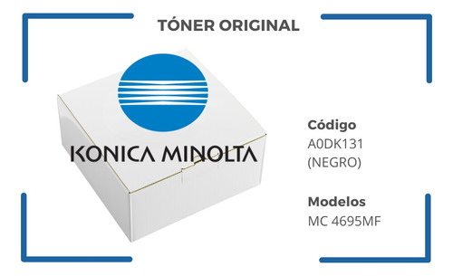 Toner A0dk131 Para Mc4695mk Konica Minolta (negro)