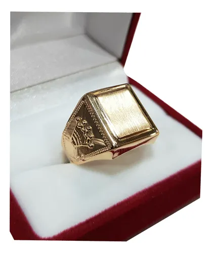 Anillo sello online oro hombre 18k