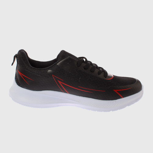 Zapatilla Negro/rojo Vía Franca Art. 8s2206a0090black