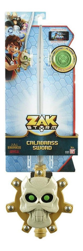 Espada de juguete Calabrass con moneda Zak Storm Star 41600, color gris
