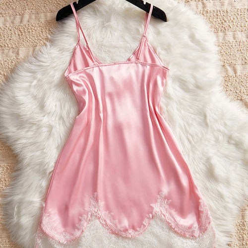 Pijama Corto K 1014 Con Estampado De Encaje Y Tirantes Para