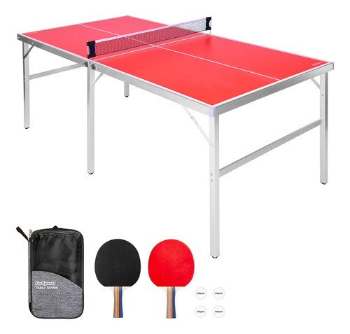 Juego Tenis Mesa Tamaño Medio Portatil Para Exterior Red