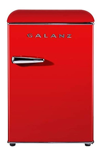 Galanz Glr25mrdr10 Refrigerador Compacto Retro, Mini Refrige