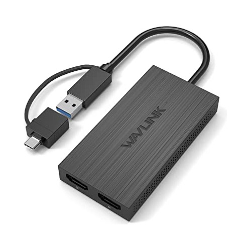 Adaptador De Gráficos De Video Dual Hdmi Usb 3.0, Dobl...