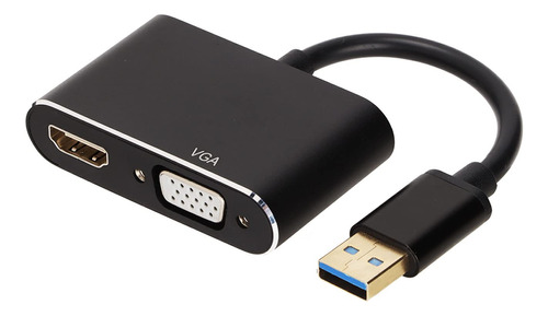 Adaptador Usb Hdmi Vga Convertidor 3.0 Salida Conectado Para