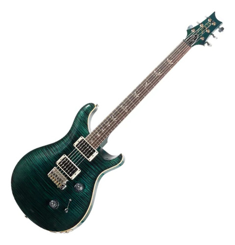 Guitarra Prs Custom 24 Ten Top Usa Teal Black Estuche Usada