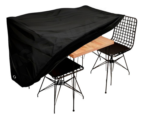 Cobertor Impermeable Mesa Rectangular Exterior Con 4 Sillas 