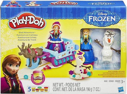 Imagen 1 de 6 de Play-doh Frozen Aventura  De Trineo