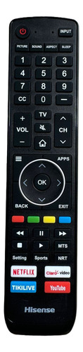 Control Remoto Original Hisense Smart Tv 4k En3v39h,en3v39s