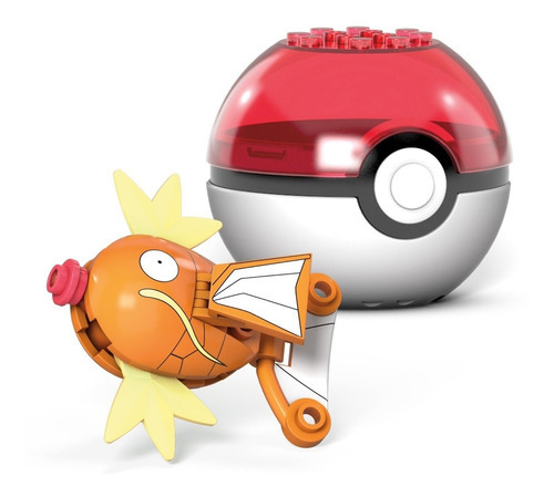 Mega Construx Pokémon Pokébola Magikarp Construcción