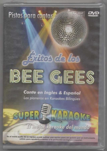Super Karaoke Bee Gees. Dvd Original Nuevo. Qqa.