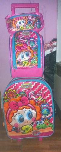 Mochila Distroller Chamoy + Lonchera + Cartuchera Original