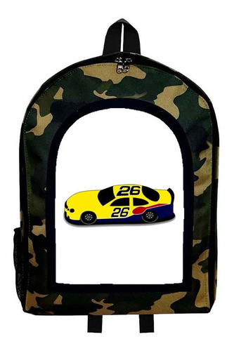 Mochila Camuflada Auto Carrera Pista Mod Aar88