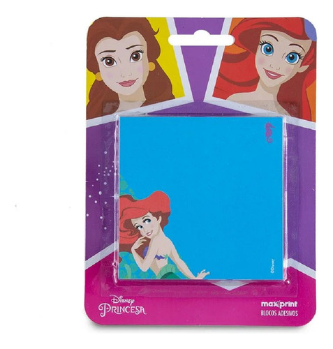 Bloco De Notas Disney Princesas Ariel E Bela Médio Maxprint