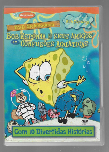 Dvd Bob Esponja E Seus Amigos Em Confusões Aquáticas