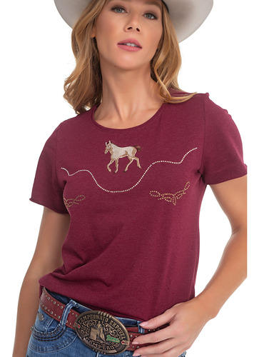 T-shirt Country Feminina Zenz Western Dorothy Zw0124040