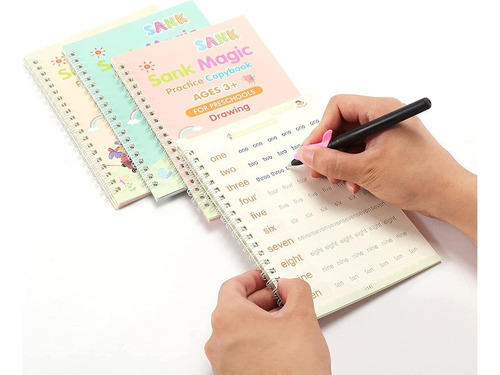 Magia Hundido - Kit De Cuaderno De Caligrafía Reutilizable 4