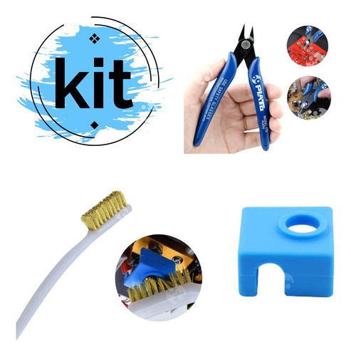 Imagem 1 de 7 de Kit Ferramentas E Acessórios Para Impressora 3d