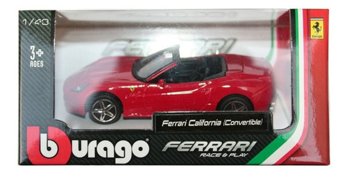 Ferrari California Convertible Burago Vehiculo De 1/43