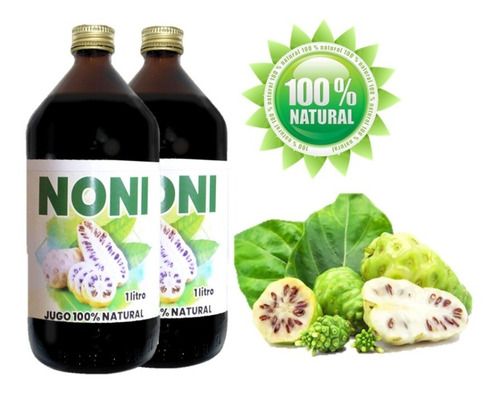 Imagen 3 de 3 de Pack De 5 Jugos Noni De A 1 Litro