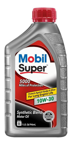 Aceite 10w30 Semi Sintético Mobil Super