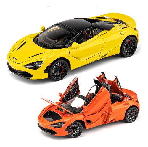 Mclaren 720s Miniatura Metal Coche Convertible Plegable 1/24