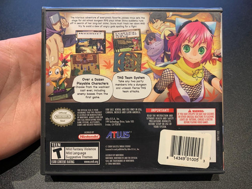 Izuna 2: The Unemployed Ninja Returns Nintendo Ds Nuevo (Usado)