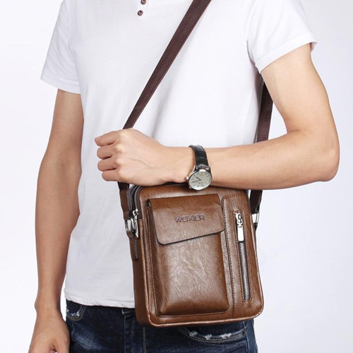 A Los Hombres Bolsos De La Capacidad De La Pu Bolsa De
