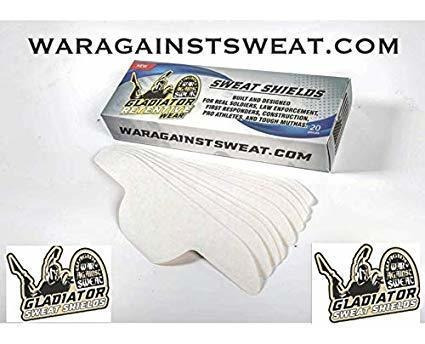 Gladiador Retentivewear Sweat Shields, (20 Unidades) Pad Sud