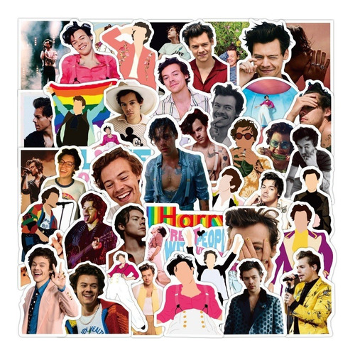 Harry Styles 50 Calcomanias Stickers Pvc One Direction Pop