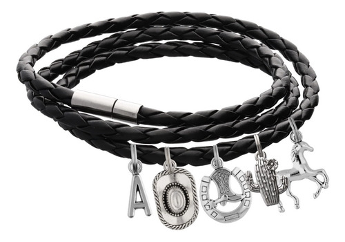 Pulsera Vaquero Dije Caballo Sombrero Herradura Bota Letra