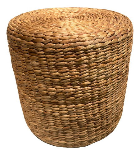 Puff / Pouf Redondo Fibras Naturales Yute Bric