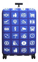 Comprar Funda Para Valijas Carryon Valijas Chicas Originales Cubre Protege Tela Spandex, Muy Resistente Y Elastica Diseño Aeropuerto