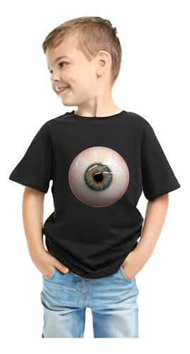 Playera Ojo Realista 3d Aesthetic Rock Floyd Niño Niña Punch