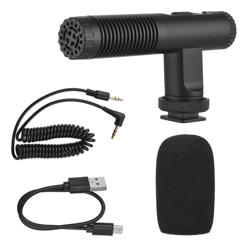 // Micrófono Estéreo Portátil Para Dslr/videocámara Con