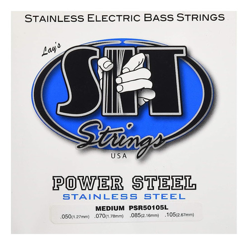 Sit Strings Psr50105l Stainless Steel Bass Guitar Strings, 4