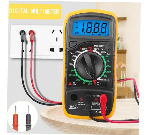 Imagen 5 de 9 de Multimetro Digital Lcd Profesional Xl830l