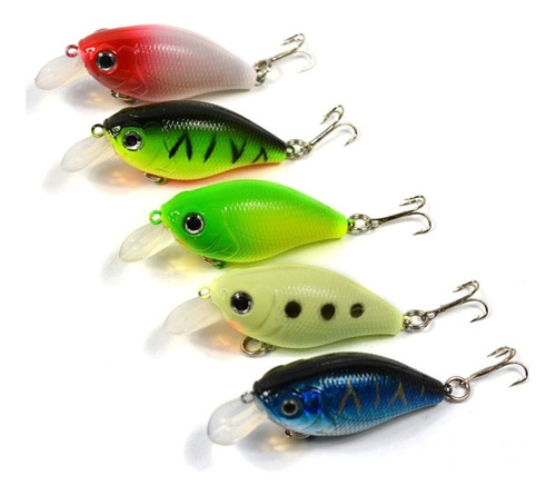 Señuelo Duro Pesca Minnow Mini Crankbait Sabaleta Mojarra X5