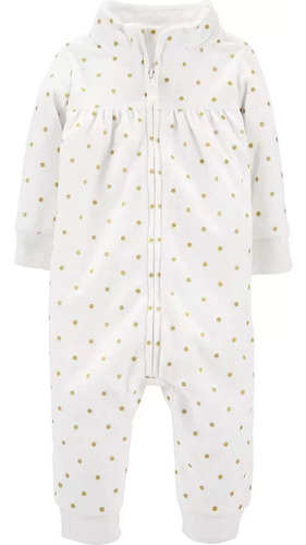 Carters Baby Girls One Piece Jumpsuit (newborn, Vanilla Cre.