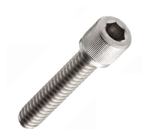 Imagem 4 de 5 de 10pçs- Parafuso Allen Cab Cilíndrica Sext Int M5x30 Inox A2